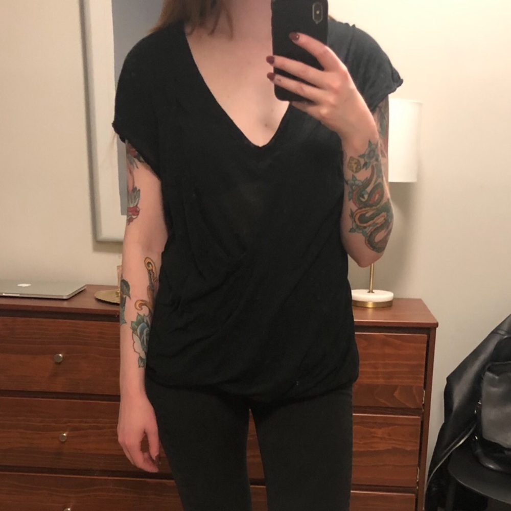 Rick Owens Double Layer Dylan Tee - Size S